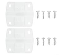 Fauhapyway for Coleman Plastic Cooler Hinge Replacement Set,with 2 Hinges 8 Screws for Ice Chest Models 5254D 5255D 5227B 5240 5241 5245
