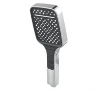 Fauhapyway Handheld Shower Head Featuring 7Versatile Spray Settings ABS Finish 24.6 X 10.7 Cm Fits G1/2 Standard Connection(Silver)
