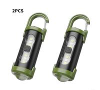 Fauhapyway High Lumen Rechargeable Keychain Flashlight: Ultra-Compact & Versatile EDC(2PCS)