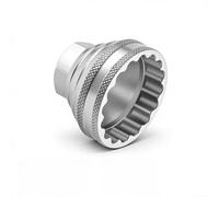 Fauhapyway Hollow Threaded Bottom Bracket Socket Tool for BB-39/40.5/44-16, 1/2-Inch Drive CNC Steel BB Removal Install Tool for MTB Road Bike(Silver BB-40.5-16)