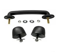 Fauhapyway Hood Footman Loop & Windshield Bump Stop Set for Jeep for WRANGLER JK 2007-2018, Rubber ABS Metal Off-Road