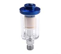 Fauhapyway In-Line Air Filter Regulator Gauge In-line Oil Water Trap Pneumatic Tools For Airbrush Spray Painting 1/4 Thread Copper(A)