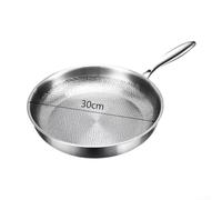Fauhapyway Induction Compatible Frying Pan 30cm Deep Design | Five-layer thick base, for rapid heat distribution, excellent retention, energy efficient, even frying
