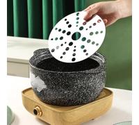 Fauhapyway Induction Hob Converter Plate 23cm for Casserole Cooking(18cm) | Magnetic base activation, works on glass tops, ideal for fondue, prevents scorching, silver finish
