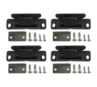 Fauhapyway Latches and Catches RV Cabinet Door Drawer Lock Nylon PA6 External Snap Buckle Home Motorhome Yacht Mounting Hardwa(Black)