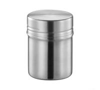 Fauhapyway Leak-Proof Coffee Storage Tin Airtight Lid Design(silver) | valve free, blocks light air, keeps beans fresh longer, sl lack steel, counter ready