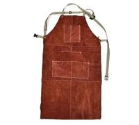 Fauhapyway Leather Welding Work Apron For Men Heavy Duty Heat And Flame Resistant Cowhide With 6Pockets Welding, Blacksmithing Workshop
