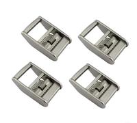 Fauhapyway Marine Grade Stainless Steel Cam Buckle, Heavy Duty Tie Down Strap Metal Buckle 500KG Load Capacity(4PC)