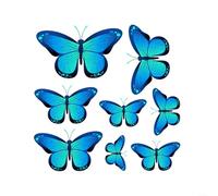 Fauhapyway Modern Glow in the Dark Butterfly Wall Sticker,for Home Decoration,PVC Switch Sticker for Bedroom Living Room 15x15cm