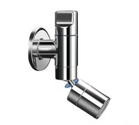 Fauhapyway Mop Pool Faucet Modern Wall Mounted Basin Faucet Single Cold Water Tap Swivel Spout Brass Laundry Sink For Utility Room Balcony(Silver)
