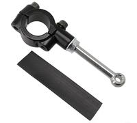 Fauhapyway Motorcycle Side Stand Extension Pad Kickstand ,Support Bar Parking Rack Metal Construction Black 20-23mm