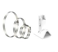 Fauhapyway No-Drill Pole Mount for Eufy for SOLOCAM S340 E30 E42 S330, Adjustable Outdoor Security Camera Stand White
