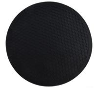 Fauhapyway Non-Slip Round Trivet for Countertop Protection(Black M) | Textured for surface prevents sliding, secures hot pots, for ideal for granite or wood countertops