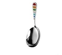 Fauhapyway Oversized Dining Spoon 22cm Deep Bowl Design(B) | Rust resistant steel, deep bowl capacity, 22cm length, for ideal for hot soups, stews, cereals