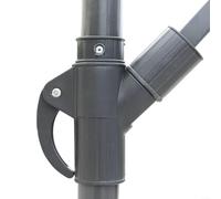 Fauhapyway Patio Umbrella Steering Bracket Replacement Part, Plastic Repair Accessory, for Outdoor Garden Furniture Stability, Black(A)