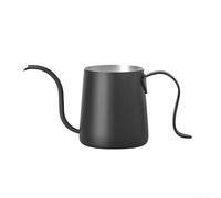 Fauhapyway Portable Coffee Maker 250ml for Travel Camping(Black) | 304 steel, long spout control, rich aroma extraction, rust resistant, easy rinse dry