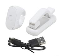 Fauhapyway Portable Remote Page Clicker for Kindle, Hands-Free 10M Wireless Soft Silicone, USB-C Rechargeable eBook Reader for Travel Reading(White)