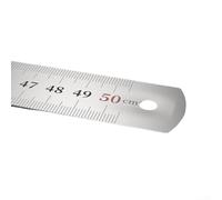 Fauhapyway Precision Steel Ruler 50cm Straight Edge Drafting Tool(50cm) | Shatterproof thick steel, 20cm size, bend resistant, for durable construction, school supply