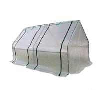 Fauhapyway PVC PE Greenhouse Cover for Raised Bed, 180x90x90cm Portable Plant Protector Zipper Doors, White Outdoor Garden Tent