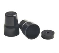 Fauhapyway Radiator Valve Cover Cap Black ABS Plastic Replacement Heating Pipe Fitting Drain Valve Protection 2/4 Pack Bottom Diameter(2PCS)