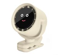 Fauhapyway Rechargeable Clip On Fan with 720° Rotation, 5 Speeds & LED Display, 4000mAh Portable Desk Fan for Stroller Office Bedroom Outdoor, Beige(Beige)