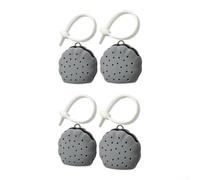 Fauhapyway Rotating Shower Steamer Holder Silicone 4 Pack(gray) | Rotate for gentle or intense aroma, 4 pack value set, easy scent control, smooth operation