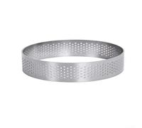 Fauhapyway Round Hole Tart Shell Stainless Steel - Fluted Quiche Pan for Sweet Savoury Pies 6-10cm(10cm)