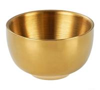 Fauhapyway Sake Shot Cups 5Pcs Stainless Steel 6x3cm Size(Gold) | Stackable design saves space, compact 6x3x3.5cm, fits in cabinets, for ideal for small kitchens