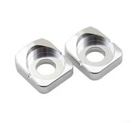 Fauhapyway Silver Alloy Motorcycle Chain Slider Block Pair(Silver)