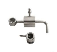 Fauhapyway Stainless Steel BBQ Rotisserie Balancer Skewer Limiter For Even Roasting, Compatible With 14Mm Spit Bars, Includes L-Bar And Weight For Smooth Outdoor Grilling