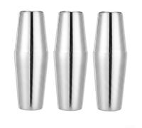 Fauhapyway Stainless Steel Cocktail Shaker Set 3pcs 600ml Boston Tins | 3-piece set, 600ml & 450ml tins, rust-resistant steel, perfect for martinis and mixed drinks