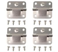 Fauhapyway Stainless Steel Cooler Hinge Kit for Coleman with Screws, 4-Pack Replacement Parts