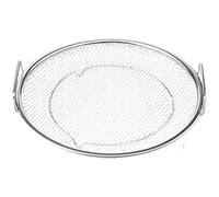 Fauhapyway Stainless Steel Oil Filter Tray with Mesh Drain Basket for Deep Frying - Double Handle Strainer Pot for Chicken and Chips - 20cm(20cm)