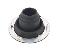 Fauhapyway Stove Jack Kit Silicone Tent Flue Flashing With Heat Resistant Collar Camping Pipe Vent Cover For 4.5-10cm Chimney Installation(black)