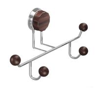 Fauhapyway Suction Cup Hook Stainless Steel No Drill Bathroom | No drilling required, twist-lock suction cup, damage-free removal, fits glass and mirrors, sturdy hold