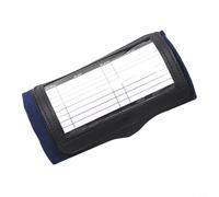 Fauhapyway Triple Window Tactical Wristband for Football Baseball Softball Plays, PVC Compression Fit for COACH Playbook(Navy Blue)