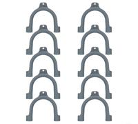 Fauhapyway U Bend Drain Hose Guide Pipe Support Plumbing Accessories,U Shaped Drain Tube Guide For Washing Machine And Dishwasher Outlet Hoses Plastic Bracket For Neat Hose Management(10Pcs)