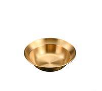 Fauhapyway Unique Cat Style Stainless Steel Dipping Bowl - Reusable Soy for Sauce Dish Snack Serving Platter for Sushi Tapas Party Gold 14.5cm(12.5cm Gold)