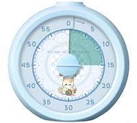 Fauhapyway Visual Timer for, Silent Countdown Clock with Alarm for Study & Sleep, Easy One-Press Stop, 9.3cm Plastic Management Tool(D)