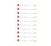 Fauitay 10Pcs Mini Ice Fishing Rod Top Tip, ABS Material Lightweight Flexible, with Non Slightly Ice Fishing Rod, for Rivers Lakes Ocean Outdoor Fishing (130mm)