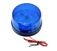 Fauitay 12V Blue LED Strobe Beacon Emergency Alarm Warning Light with Triple Frequency Flash High Visibility for Vehicles Trucks Boats