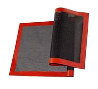 Fauitay 2 Pcs Perforated Silicone Fiberglass Mat, 30x40cm Baking Pastry Mat with Microperforated Design for Even Heat Distribution, Non Stick Oven Liner