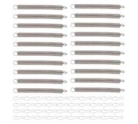 Fauitay 20pcs Pet Water Bottle Spring Holders, Stainless Steel Animal Cage Bottle Spring Fasteners with Clamps for Animal Feeding Watering Supplies