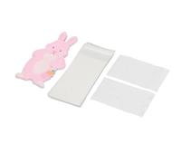 Fauitay 30 Pcs Greeting Cards, Adorable Bunny Shape Easter Themed Party Decorative Cards with Vibrant Colors, for Kids Holiday Celebrations