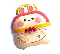 Fauitay 62 Piece Doctor Toys Set, Educational Role Play Hospital Playset for Kids with Stethoscope Syringe, Cute Storage for Pretend Play (red)