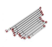 Fauitay Aluminium alloy wheelbase link rod, corrosion resistance lightweight high strength upgrade parts, with multiple colors, for RGT 136100 1/10 RC car crawler (Silver ECX224000S)