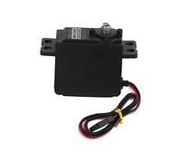 Fauitay Black Servo Motor Gear Alloy Metal Gears 25mm Inner Runner 7.8cm Circumference High Accuracy DC Motor with 4.8-6.0V Working Voltage for RC Ship Rope Machine IOM Class
