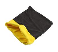 Fauitay Cat Closed Sleeping Bag Cat Cave Bed Self Warming Pad Sack with Fleece PP Cotton for Small Large Cats in Winter Gray Yellow