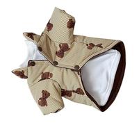 Fauitay Dog Winter Coat, Warm Windproof Polyester Pet Clothes with Removable Hat, for Small Dogs Puppies Cats Pomeranian Poodle Teddy Bichon Frise (S)