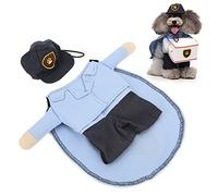 Fauitay Funny Pet Mail Carrier Costume Soft Cute Clothing for Small Dogs Cats with Artificial Arms Cap (S)
